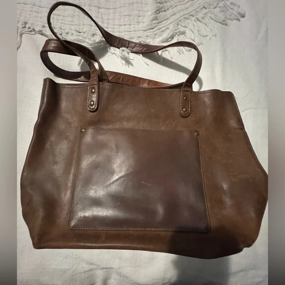 Elizo Brown Leather Men's Bag EUC 2309